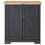 KOMMODE  in 93/102/41 cm  - Schwarz/Graphitfarben, Design, Holzwerkstoff/Metall (93/102/41cm) - Landscape