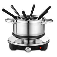 FONDUESET  - Edelstahlfarben/Schwarz, Basics, Metall (27/24.3/17.6cm) - Trisa Electronics