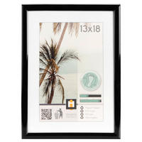 BILDERRAHMEN - Schwarz, Basics, Glas/Kunststoff (13/18cm)