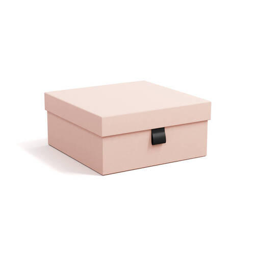 AUFBEWAHRUNGSBOXEN-SET    26/26/12 cm  - Pink, Basics, Karton/Papier (26/26/12cm)