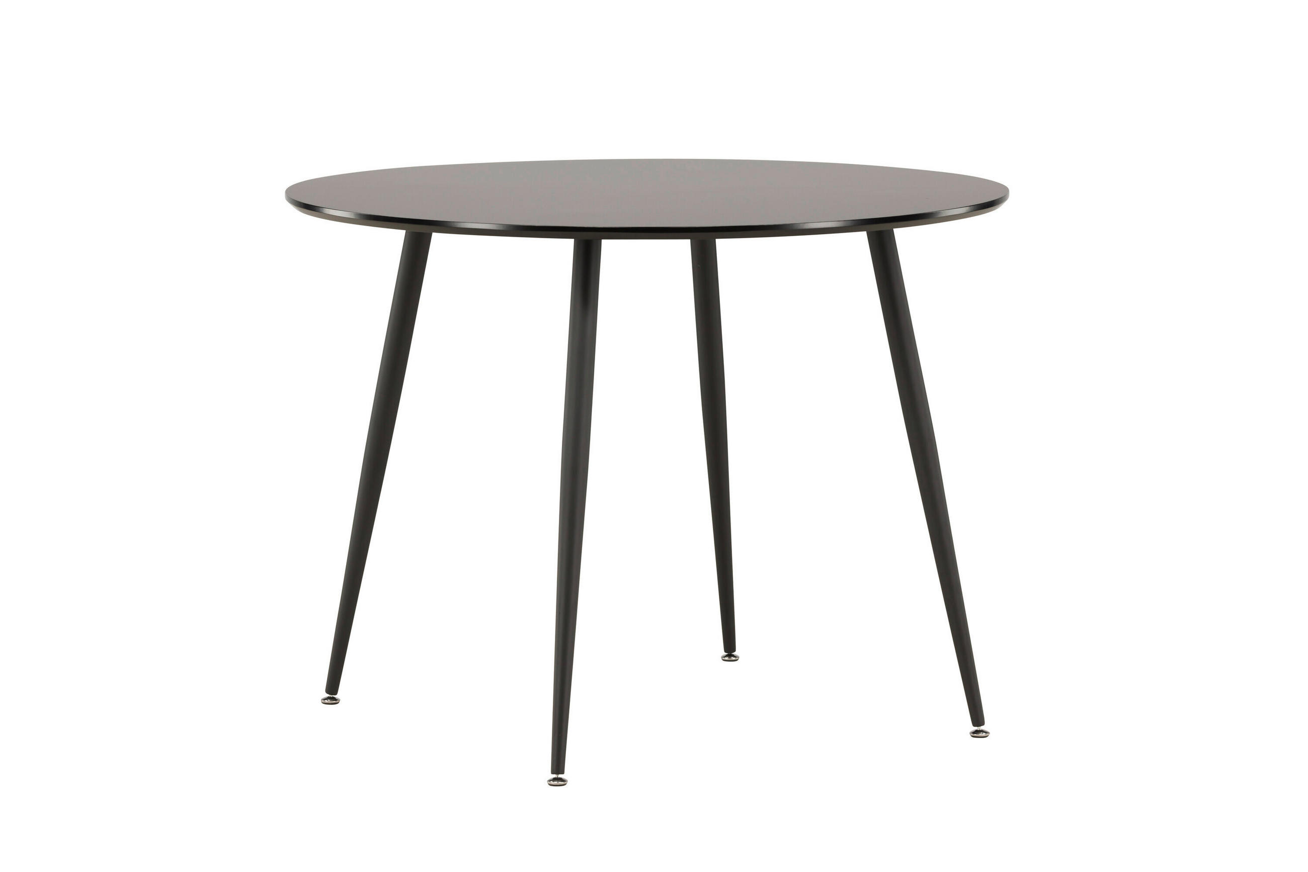 ESSTISCH in Holz, Metall  - Schwarz, MODERN, Holz/Metall (100/75cm) - Livetastic