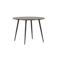 ESSTISCH in Holz, Metall  - Schwarz, MODERN, Holz/Metall (100/75cm) - Livetastic