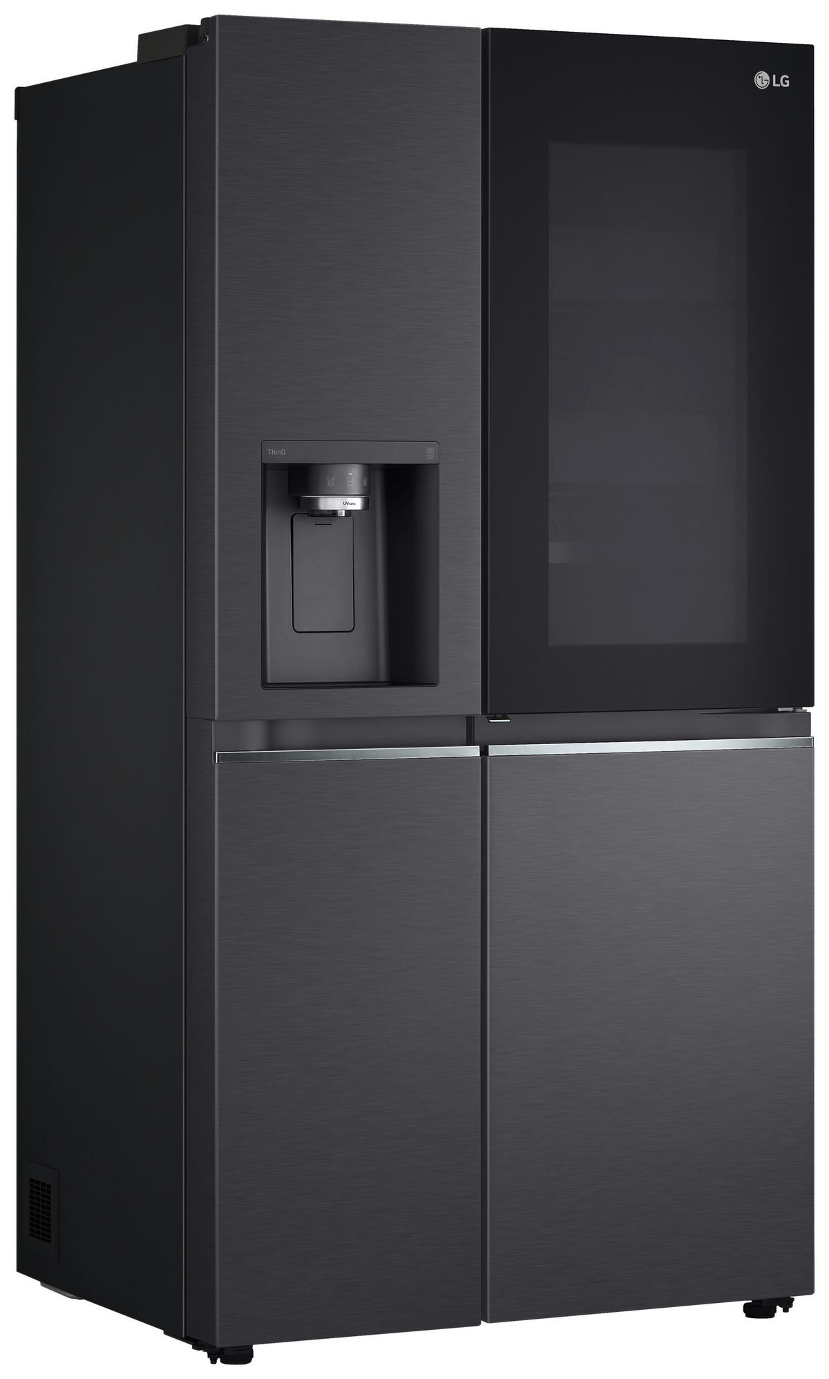 SIDE-BY-SIDE 91,3/179/73,5 cm GSXV90MCDE  - Schwarz, Basics, Glas/Kunststoff (91,3/179/73,5cm) - LG