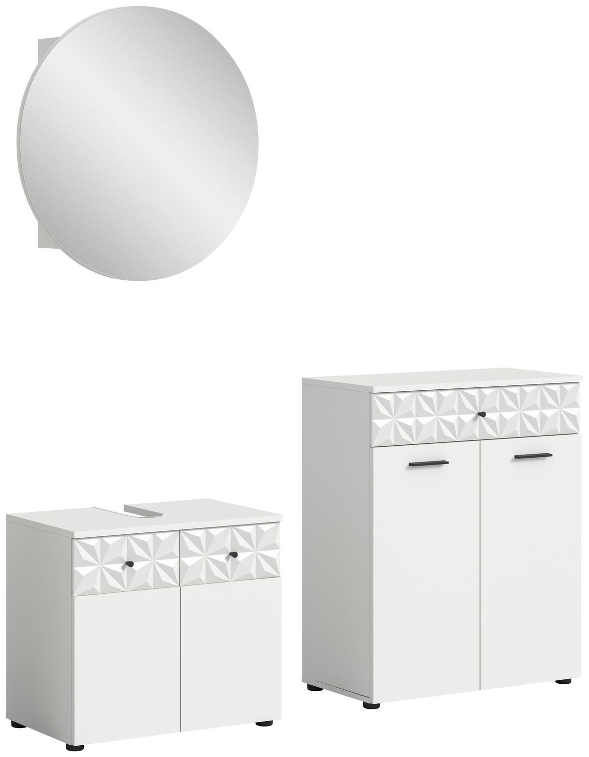 KOPALNICA  bela  - črna/bela, Moderno, kovina/umetna masa (130cm) - MID.YOU