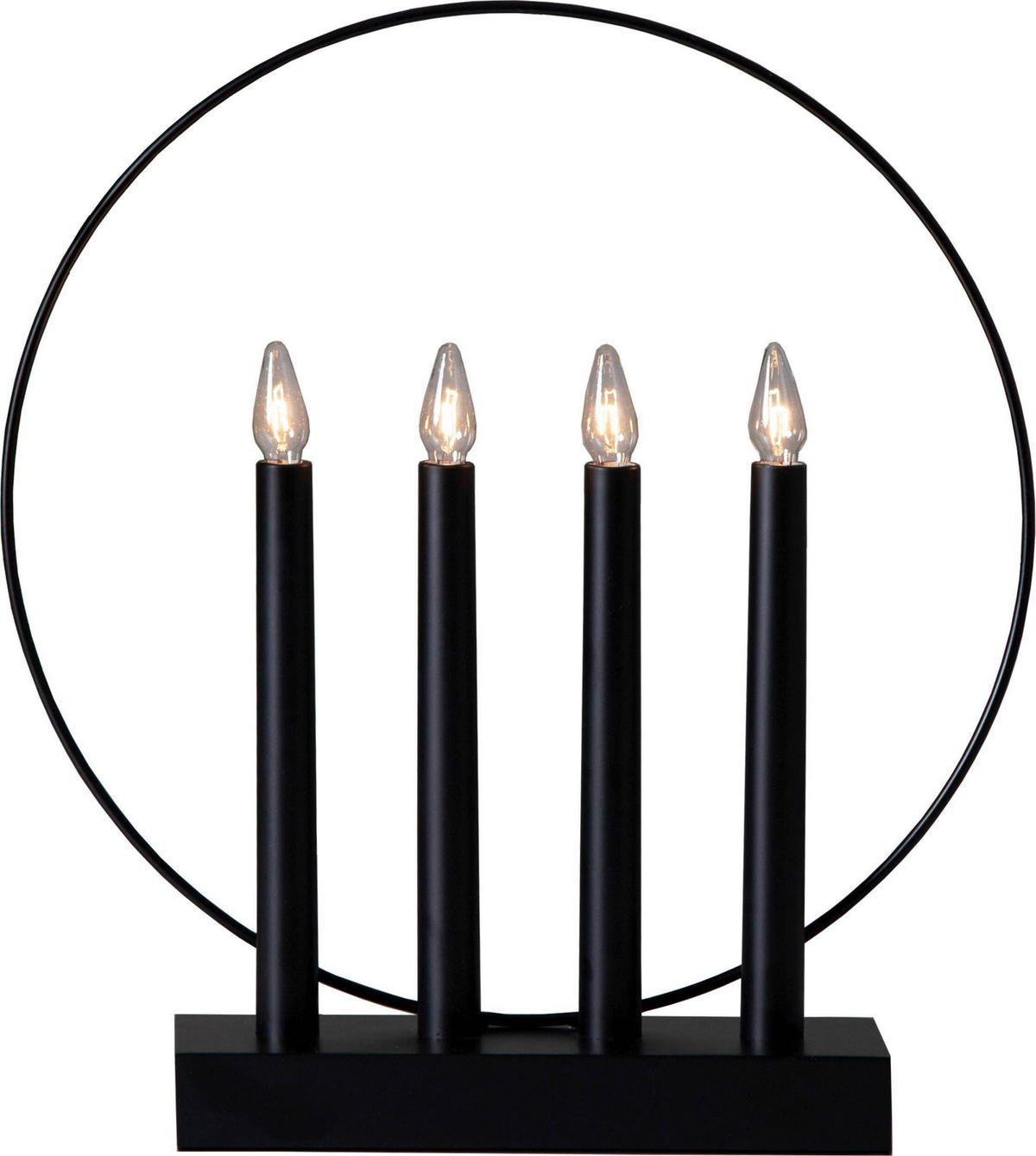 LED-KERZE  - Schwarz, Basics, Holz/Kunststoff (32/7,5/35cm) - Eglo