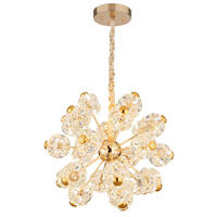 LED-HÄNGELEUCHTE 65/135 cm  - Klar/Goldfarben, KONVENTIONELL, Glas/Metall (65/135cm)