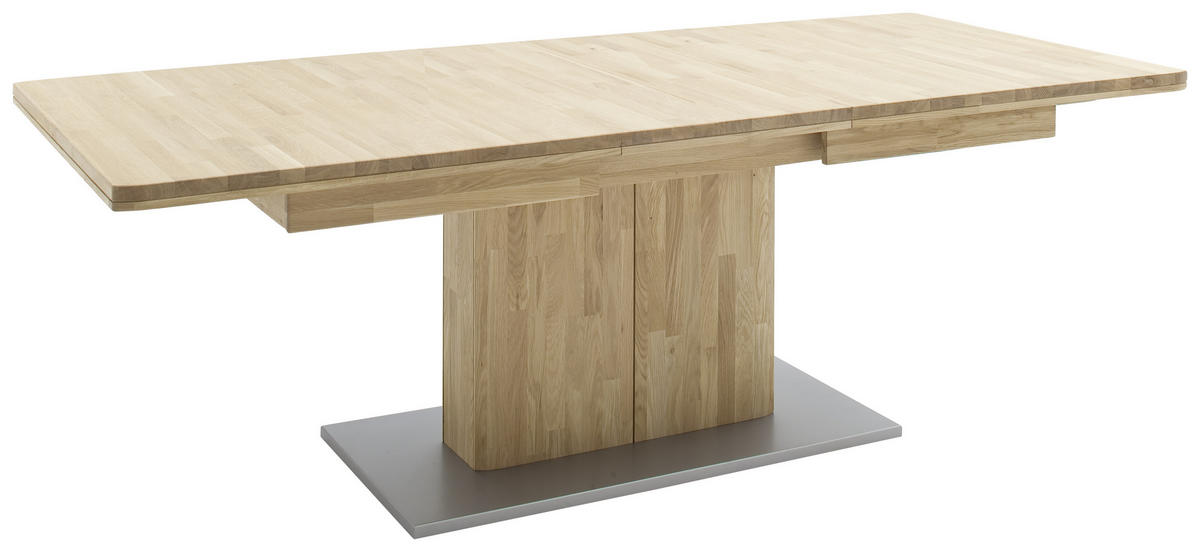 MATBORD i trä, trämaterial 180-230/100/77 cm   - ek Bianco/grå, Design, trämaterial/trä (180-230/100/77cm) - Livetastic