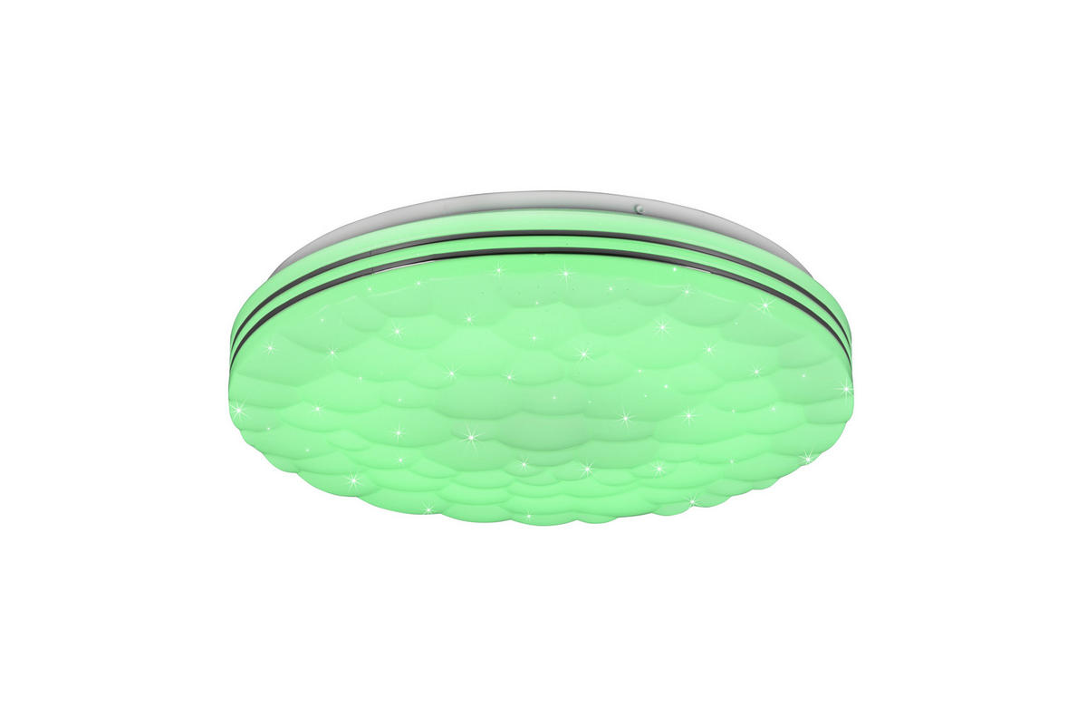 LED-DECKENLEUCHTE Tiger 38/7 cm   - Weiß, Basics, Kunststoff (38/7cm)
