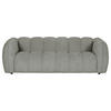 BIG SOFFA i chenille mörkgrå  - mörkgrå/svart, Klassisk, textil/plast (217/74/100cm) - MID.YOU