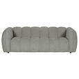 BIGSOFA in Chenille Dunkelgrau - Dunkelgrau/Schwarz, KONVENTIONELL, Kunststoff/Textil (217/74/100cm) - Carryhome
