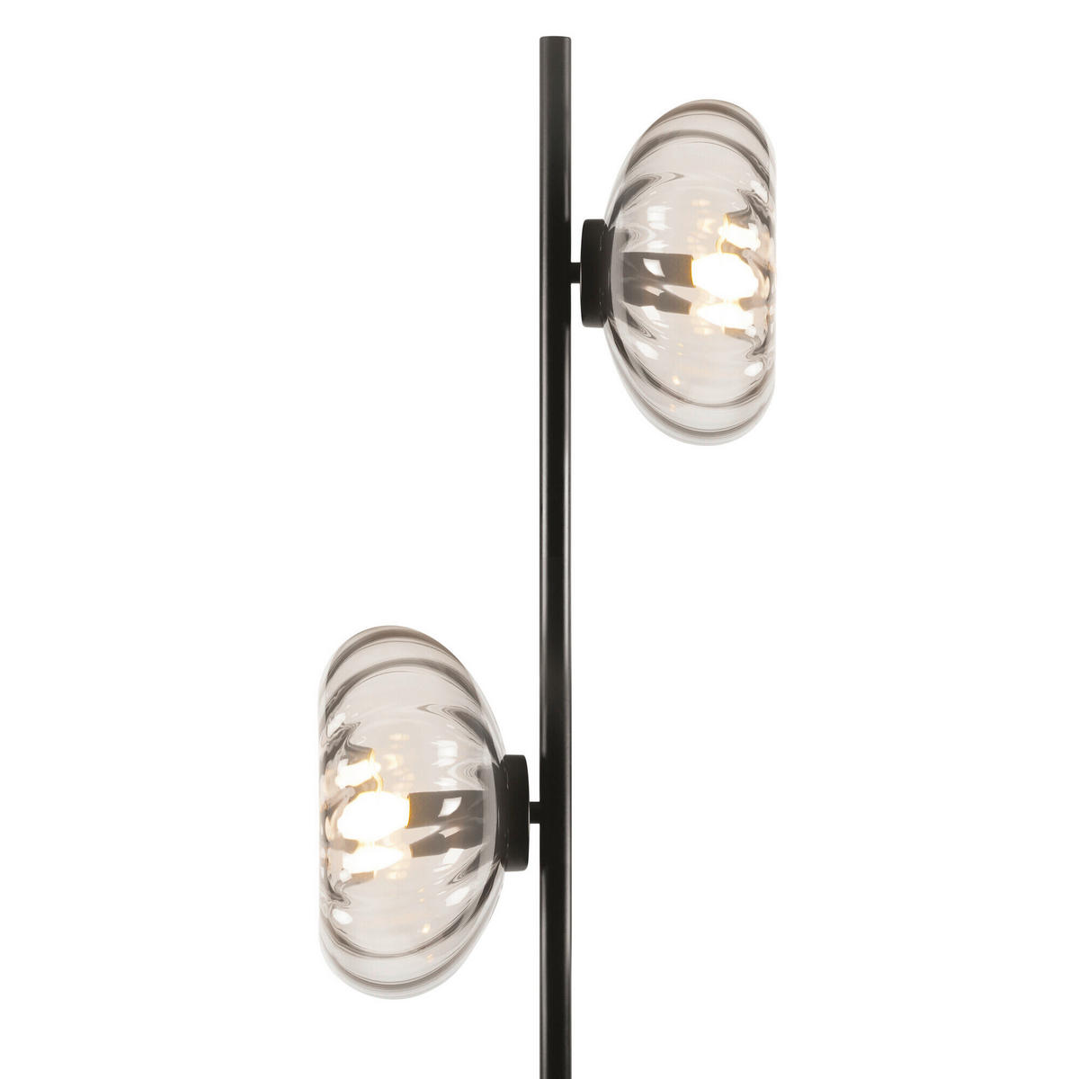 STEHLEUCHTE 25/25,5/170 cm    - Schwarz, Design, Glas/Metall (25/25,5/170cm) - Osram