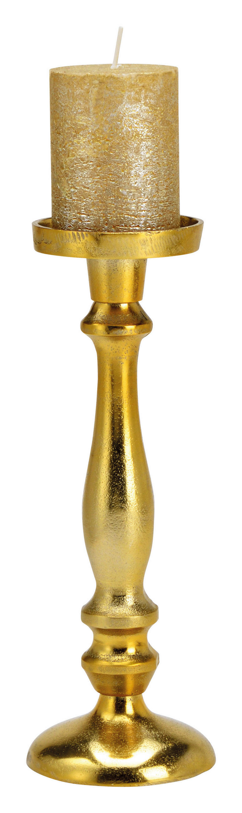 KERZENHALTER - Goldfarben, Basics, Metall (10/30cm)