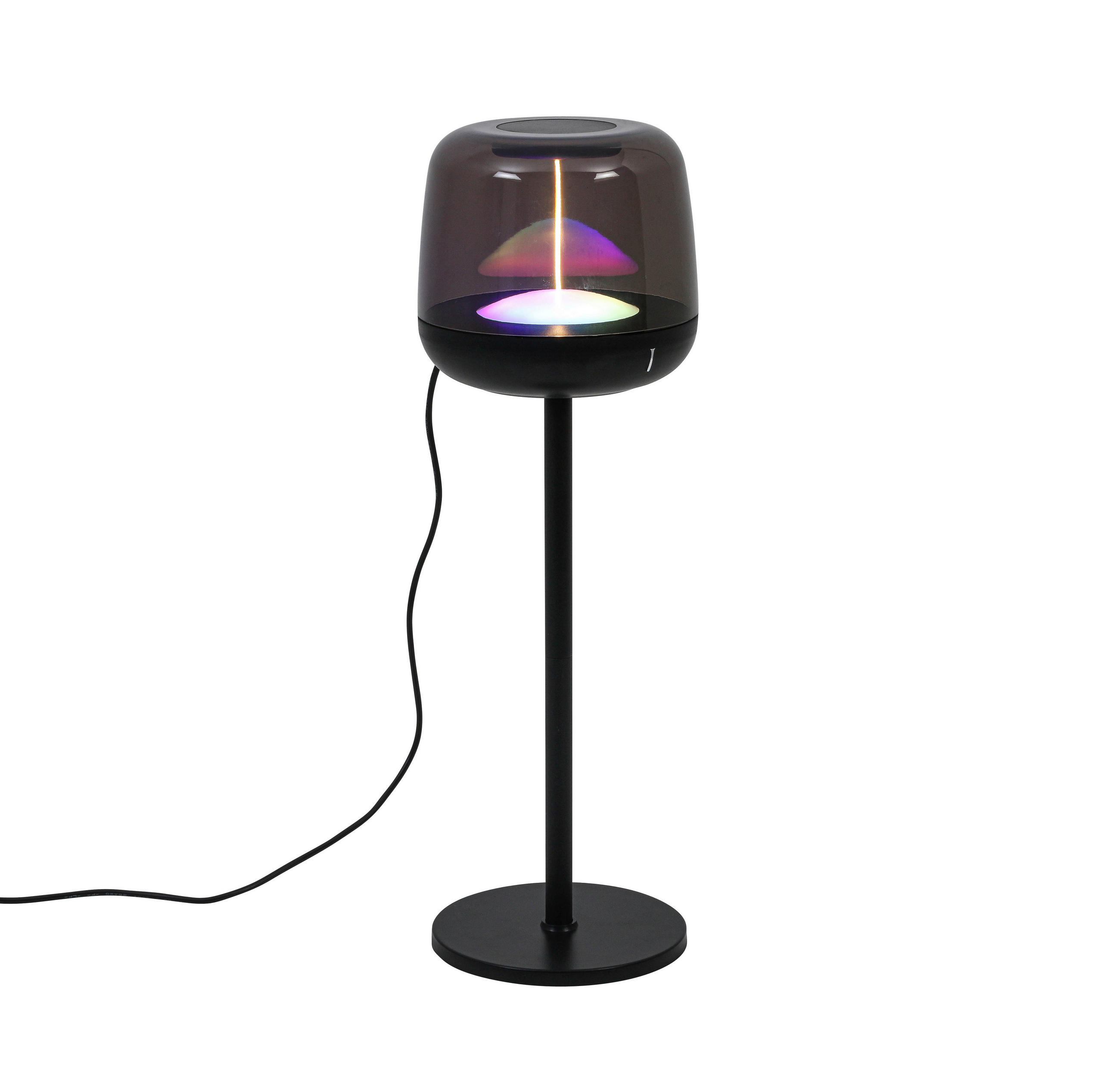 NAMIZNA SVETILKA ZA POLNJENJE        11,5/36,7 cm       - črna/prosojno, Trend, kovina/umetna masa (11,5/36,7cm) - Novel