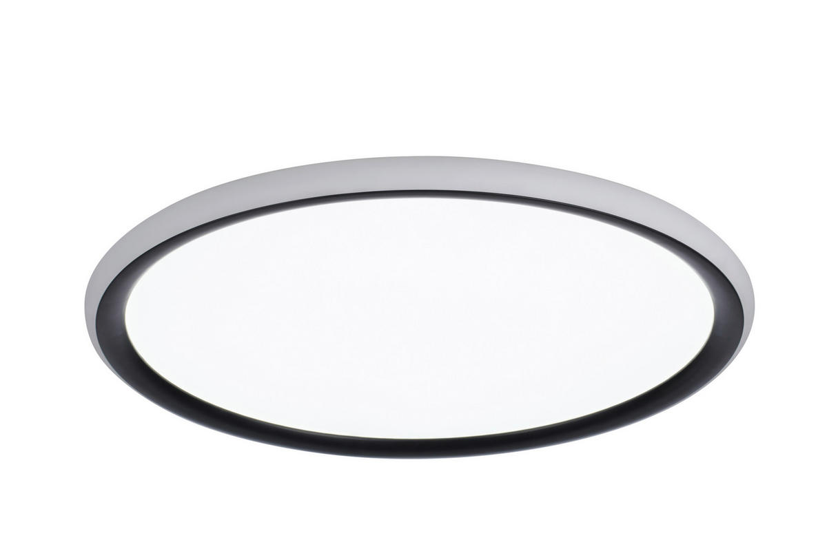 LED-DECKENLEUCHTE Rovinj 40/3,5 cm   - Schwarz, LIFESTYLE, Kunststoff (40/3,5cm) - Novel
