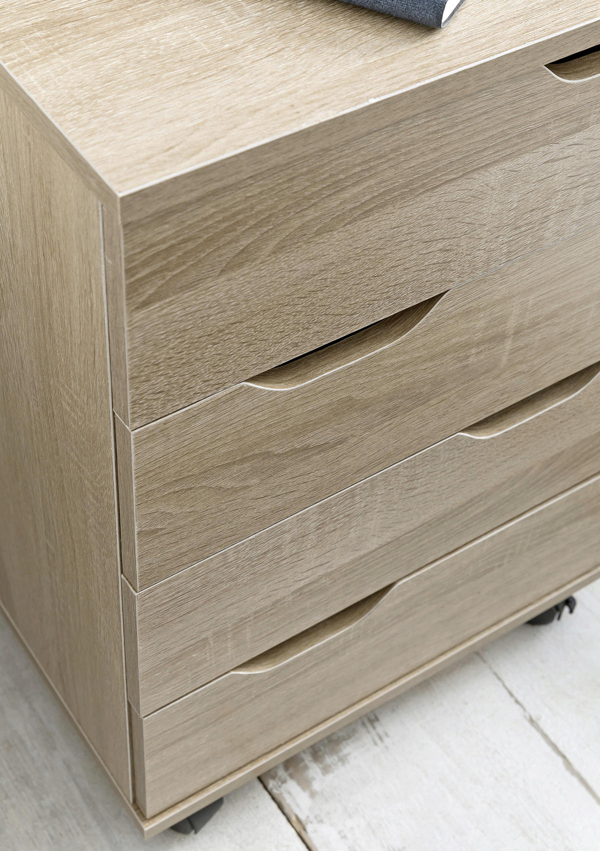 ROLLCONTAINER 40/60/40 cm  - Eichefarben, Modern, Holzwerkstoff/Kunststoff (40/60/40cm) - MID.YOU