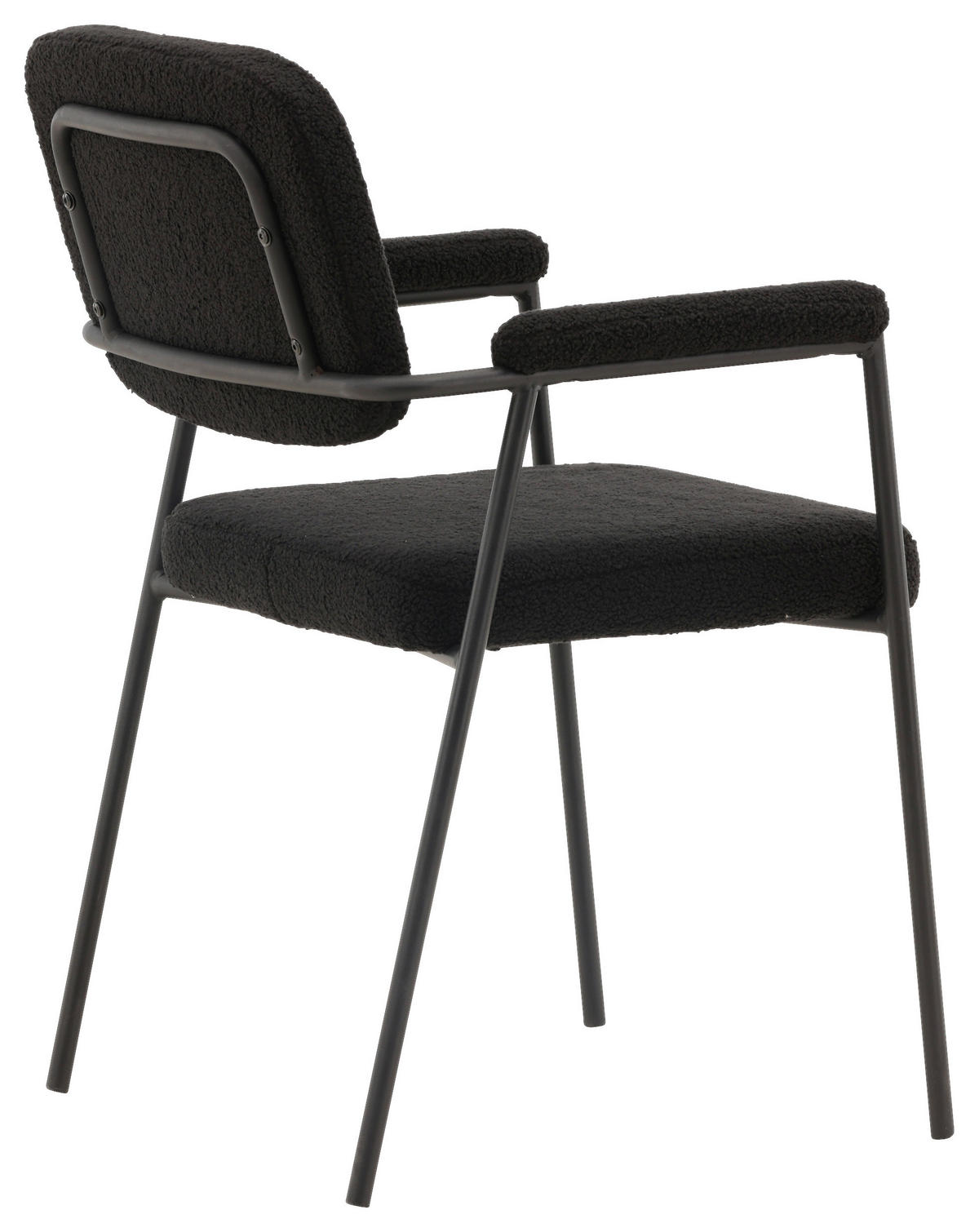 STOLSET stål  - svart, Design, metall/textil (58/90/61cm) - Livetastic