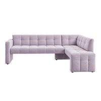 KLUPA KUTNA  ljubičasta  drvo, tekstil, drvni materijal      - ljubičasta/crna, Moderno, drvni materijal/drvo (245/157cm) - Livetastic