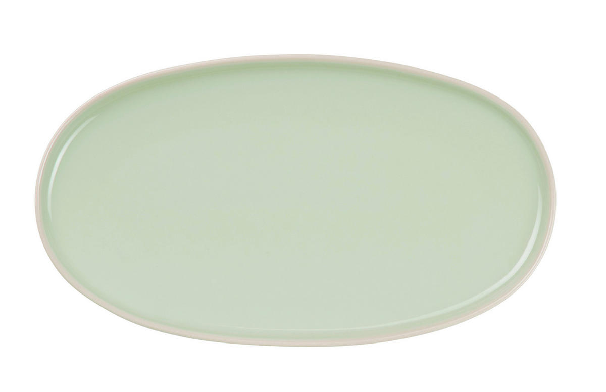 PLATTE  28,5/16 cm   - Salbeigrün, Basics, Keramik (28,5/16cm) - ASA