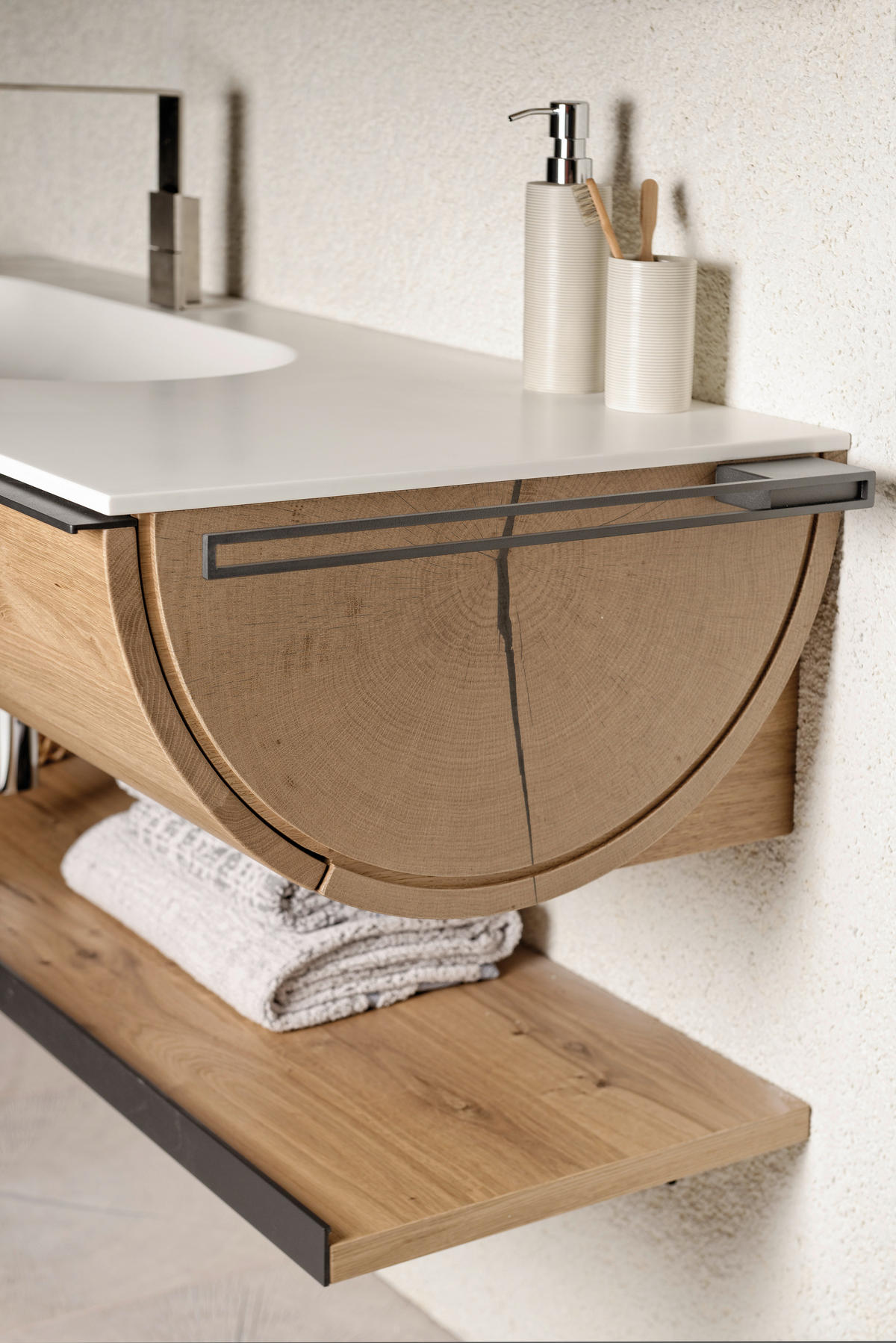 HANDTUCHHALTER 6/2,5/49 cm  - Edelstahlfarben, Basics, Metall (6/2,5/49cm) - Voglauer