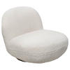 SESSEL in Teddystoff Creme  - Creme/Schwarz, Modern, Textil/Metall (85/70/99cm) - MID.YOU