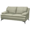2-SITZER-SOFA Taupe Echtleder  - Taupe/Schwarz, Design, Leder/Metall (178/92/98cm) - Novel