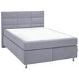 BOXSPRINGBETT 140/200 cm  in Grau  - Alufarben/Grau, KONVENTIONELL, Textil/Metall (140/200cm) - Dieter Knoll