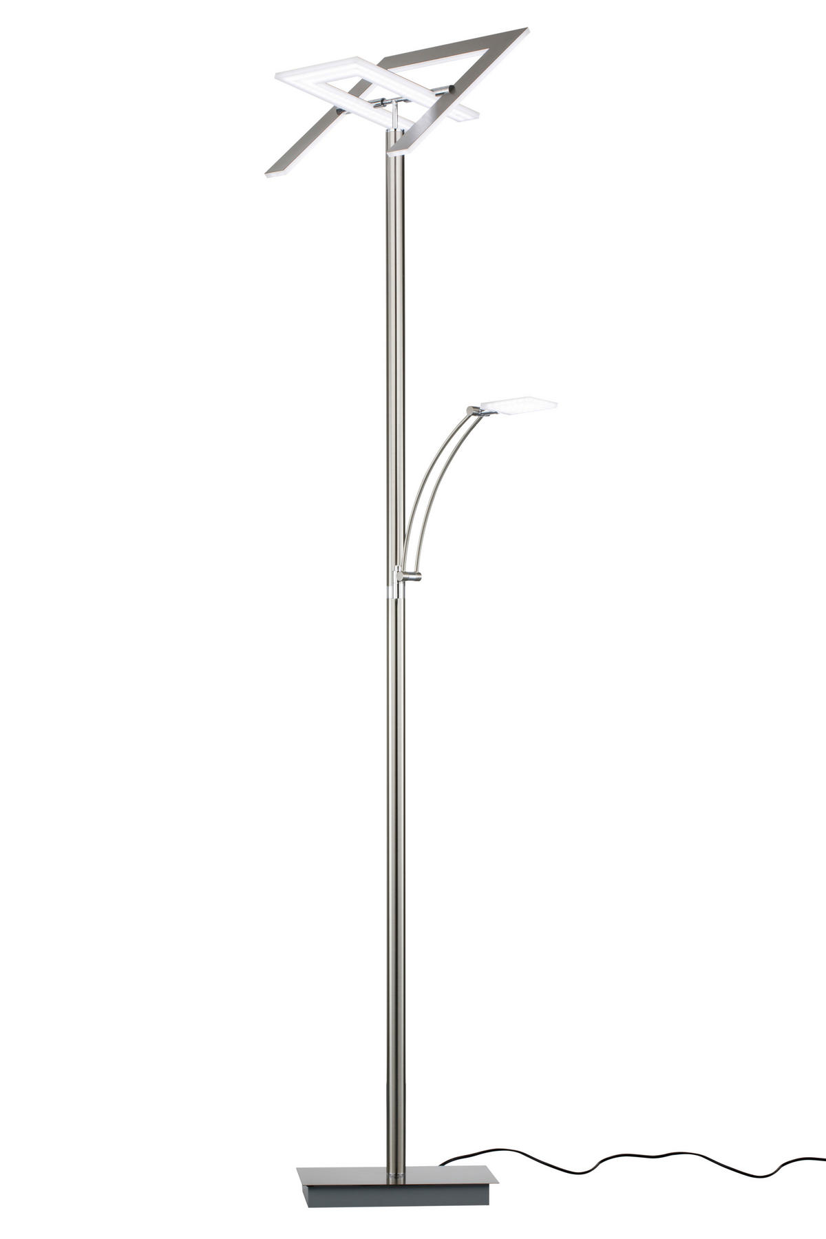 LED-DECKENFLUTER Niko 35/180 cm  - Nickelfarben, KONVENTIONELL, Kunststoff/Metall (35/180cm) - Dieter Knoll