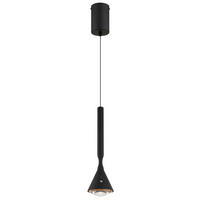 ZÁVĚSNÉ LED SVÍTIDLO, 9,9/50-210 cm  - bílá/černá, Design, kov/plast (9,9/50-210cm) - Globo