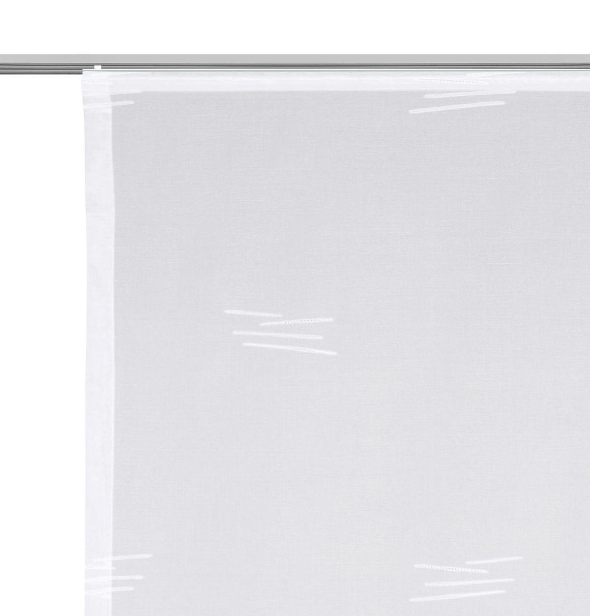 PANELNA ZAVESA    60/245 cm  - bela, Basics, umetna masa (60/245cm) - Novel