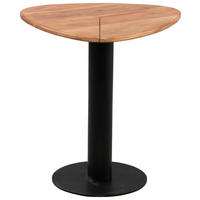 KONFERENČNÍ STOLEK, černá, barvy akácie, dřevo, kov, 48/48/42 cm - černá/barvy akácie, Trend, kov/dřevo (48/48/42cm) - Boxxx
