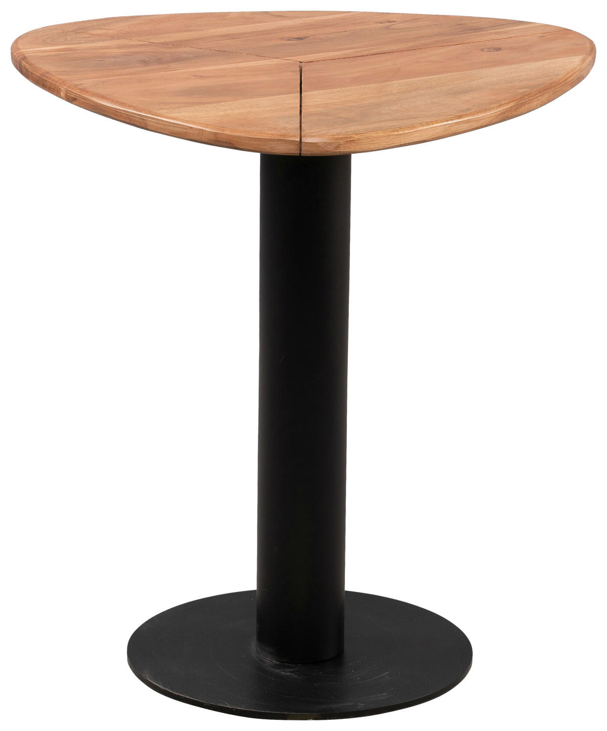 KONFERENČNÍ STOLEK, černá, barvy akácie, dřevo, kov, 48/48/42 cm - černá/barvy akácie, Trend, kov/dřevo (48/48/42cm) - Boxxx