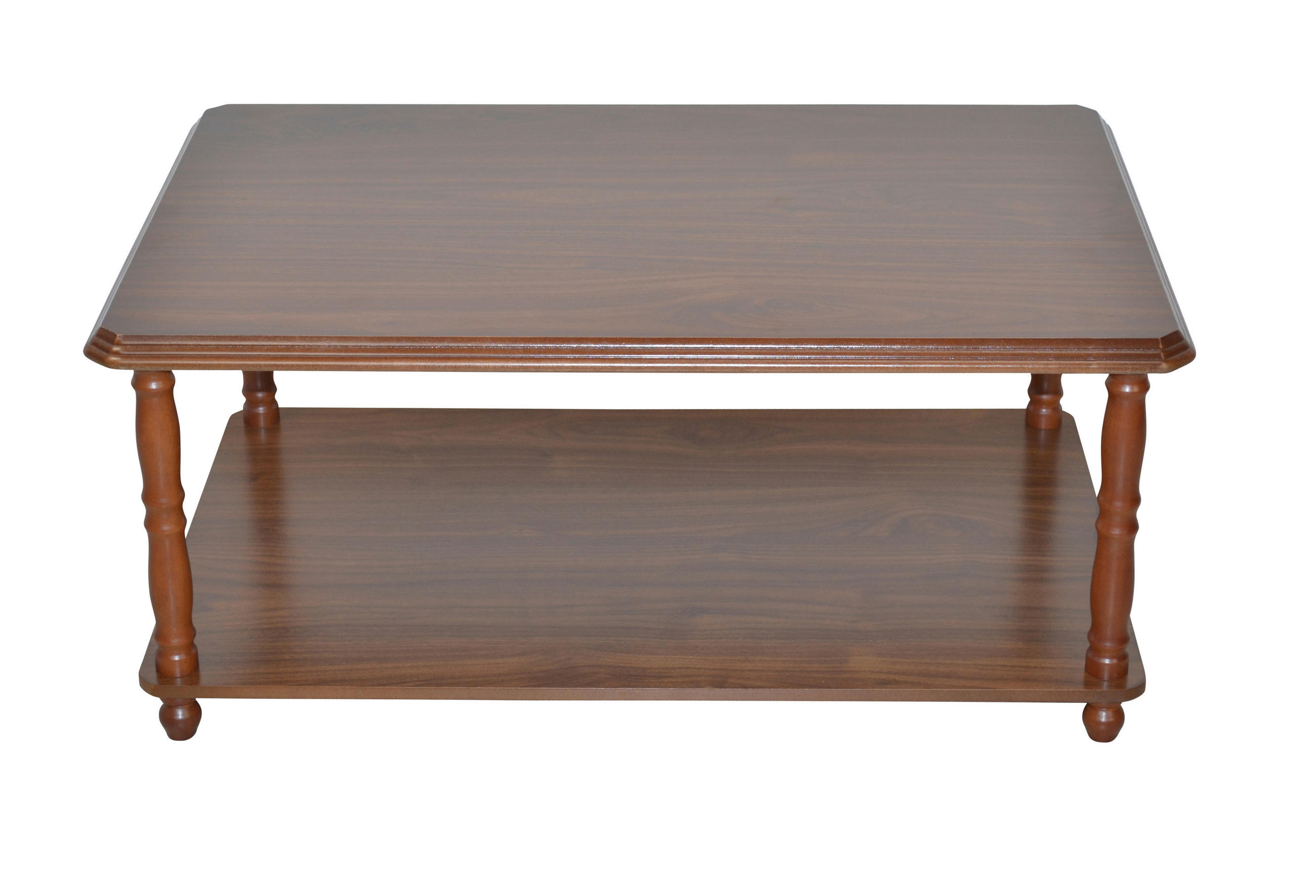 COUCHTISCH Kautschukholz massiv 58,5/89/40 cm rechteckig Nussbaumfarben  - Nussbaumfarben, KONVENTIONELL, Holz/Holzwerkstoff (58,5/89/40cm) - MID.YOU