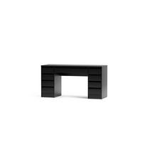 SCHREIBTISCH 152,6/55/77,6 cm Schwarz   - Schwarz, MODERN, Holzwerkstoff (152,6/55/77,6cm) - Livetastic