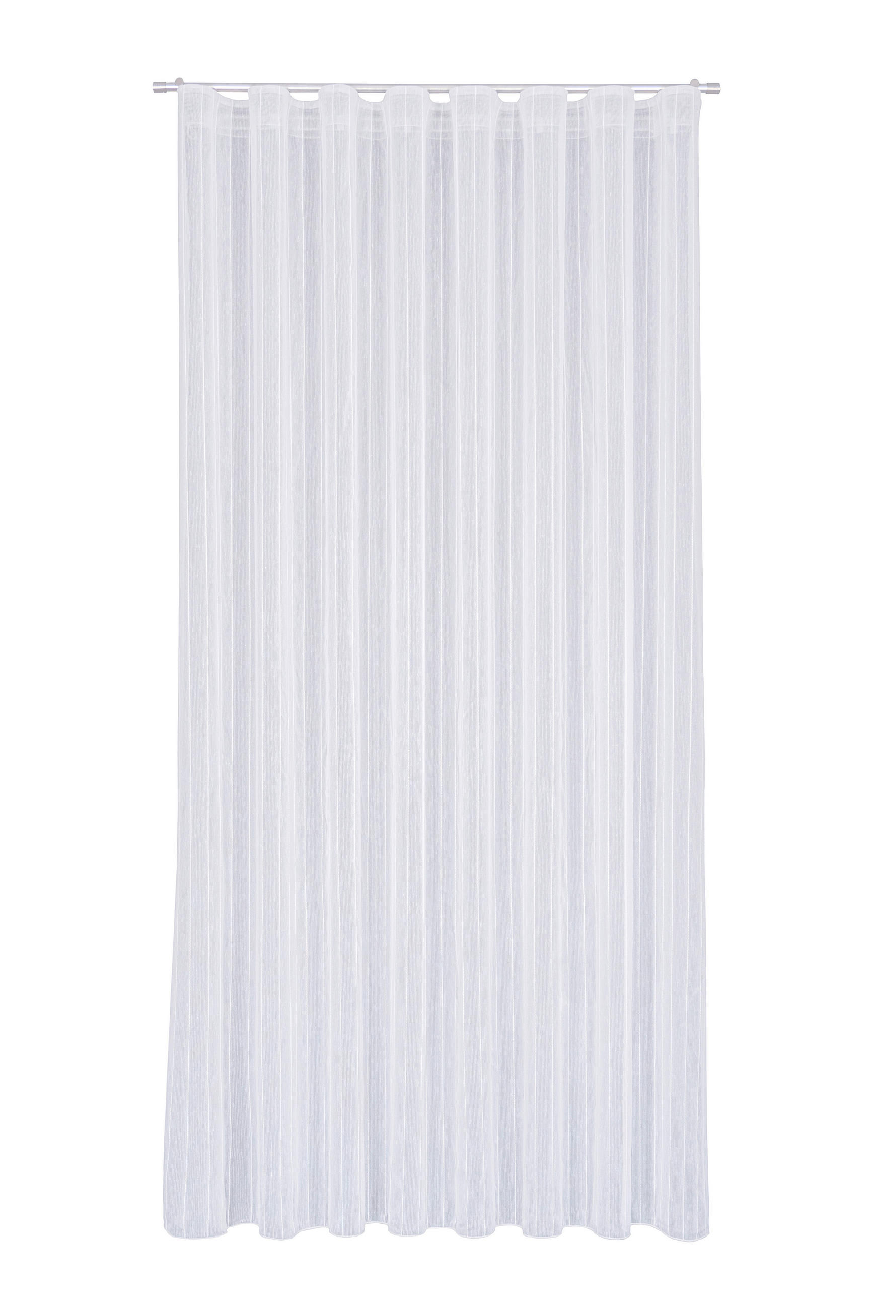 Perdea Tip Plasă  - alb, Basics, textil (300cm)
