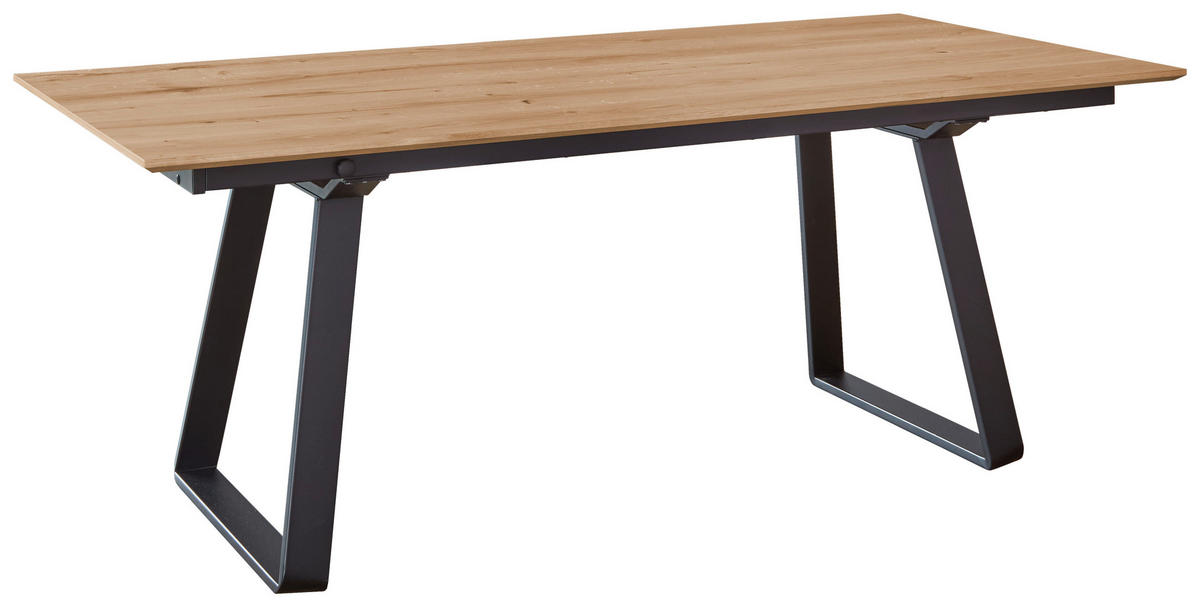 ESSTISCH in Metall, Holzwerkstoff 160/95/76 cm  - Eichefarben, Basics, Holzwerkstoff/Metall (160/95/76cm) - Celina Home