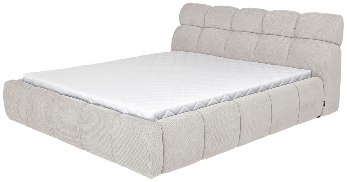 STOPPAD SÄNG 180/200 cm  i  - silver/svart, Design, trämaterial/trä (180/200cm) - Esposa