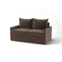 SCHLAFSOFA Flachgewebe Braun  - Schwarz/Braun, Design, Kunststoff/Textil (152/89/92cm) - MID.YOU
