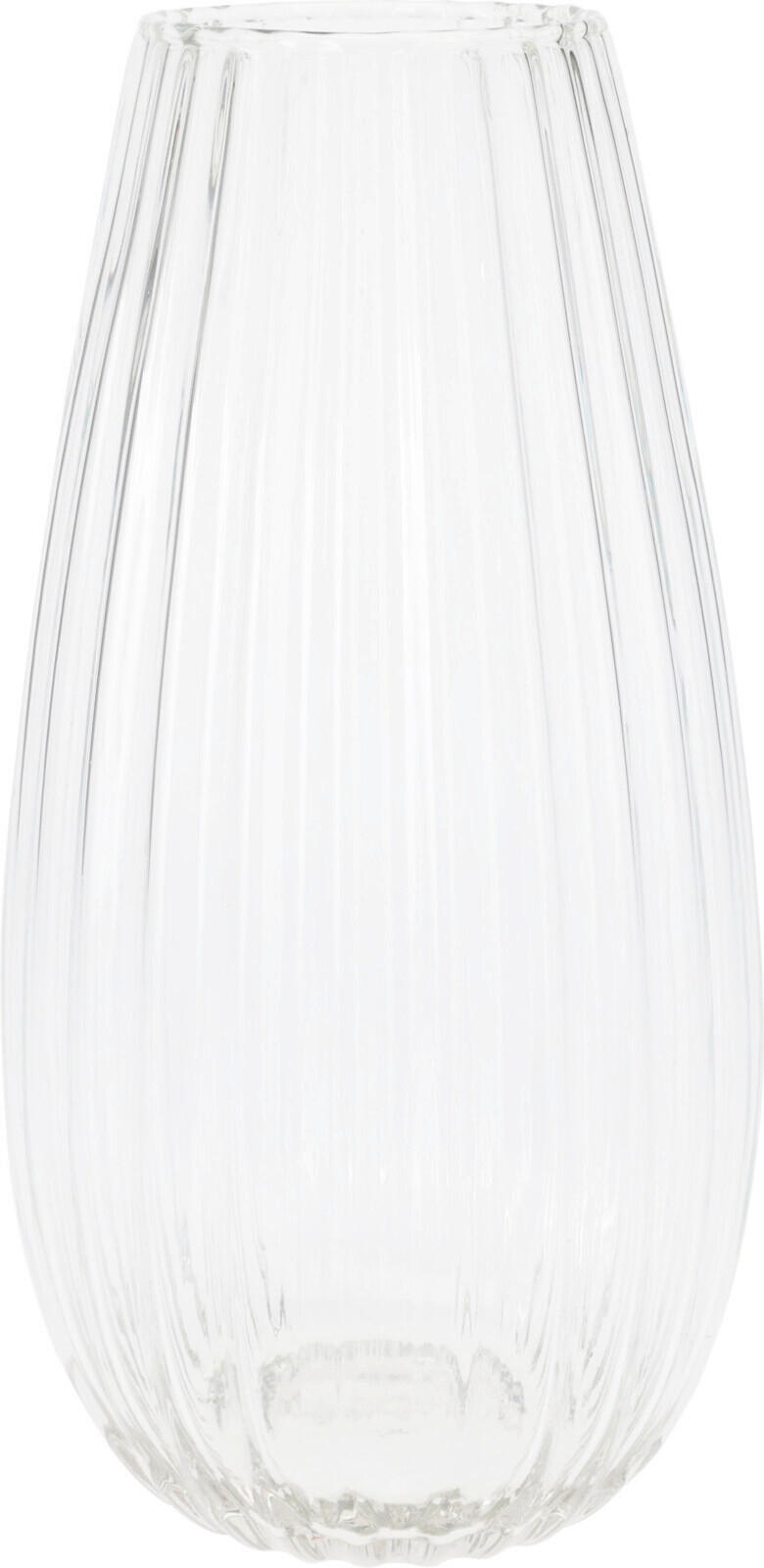 VÁZA, sklo, 30 cm - priehľadné, Basics, sklo (15/15/30cm)