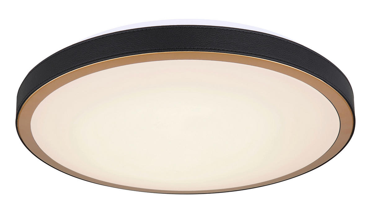 LED-DECKENLEUCHTE 24 W  42/9,5 cm    - Weiss/Opal, Basics, Leder/Kunststoff (42/9,5cm) - Globo
