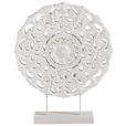 SKULPTUR - Weiß, Basics, Holz/Metall (39/7/47,5cm) - Ambia Home