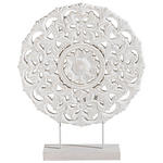 SKULPTUR - Weiß, Basics, Holz/Metall (39/7/47,5cm) - Ambia Home