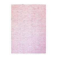FLACHWEBETEPPICH Wohnzimmer 80/150 cm Aperitif 410 Pink Pink rechteckig  - Pink, KONVENTIONELL, Textil (80/150cm) - Kayoom