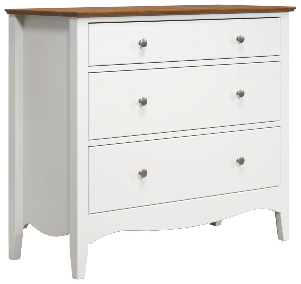 KOMMODE  in 100/86/42 cm  - Dunkelbraun/Silberfarben, LIFESTYLE, Holz/Holzwerkstoff (100/86/42cm)