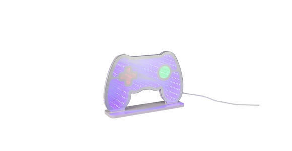 LED-DEKOLEUCHTE 24/23/23 cm  - Weiß, Design, Kunststoff/Metall (24/23/23cm) - Novel