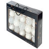 JULGRANSKULOR SET 7,00 cm 21 delar  - vit, Klassisk, glas (7,00cm)