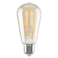 LED-SIJALKA S SVETILNO NITKO   //// - prosojno, Design, steklo (6.5/14cm)