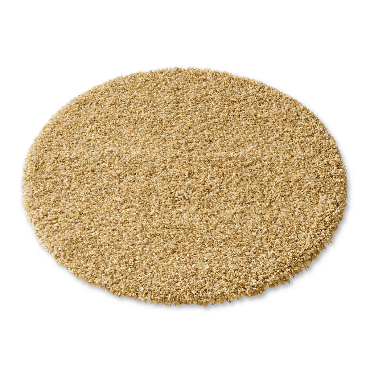 HOCHFLORTEPPICH 160 cm Currygelb rund  - Currygelb, Basics, Textil (160cm) - Novel