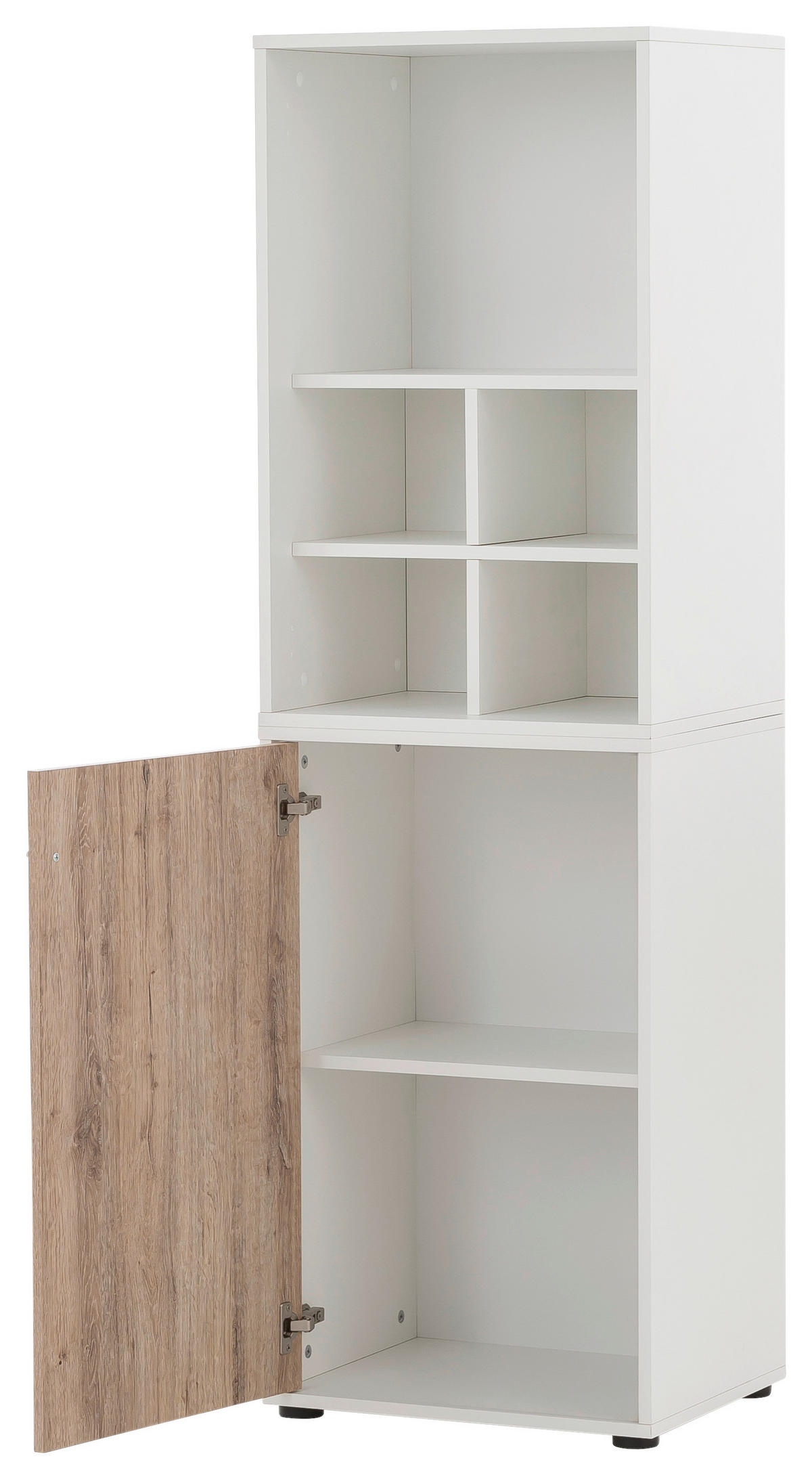 AKTENSCHRANK 50,9/165,2/41 cm  - Wildeiche/Weiß, MODERN, Holzwerkstoff (50,9/165,2/41cm) - MID.YOU