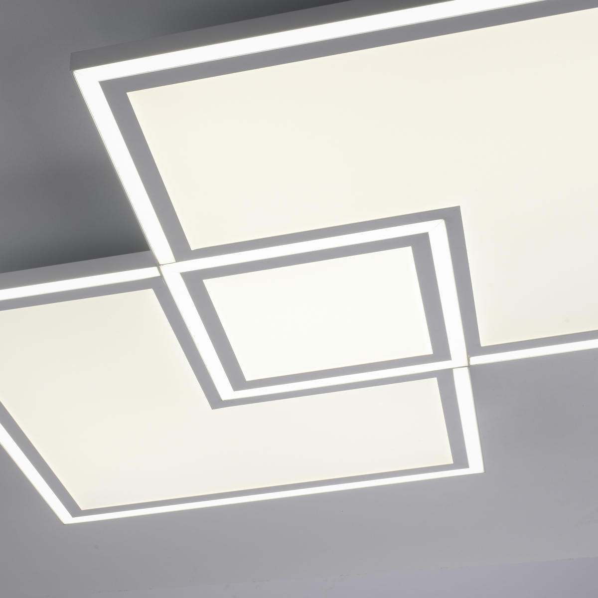 LED-DECKENLEUCHTE 51 W    67/67/5 cm  - Weiss, Trend, Kunststoff/Metall (67/67/5cm) - Novel