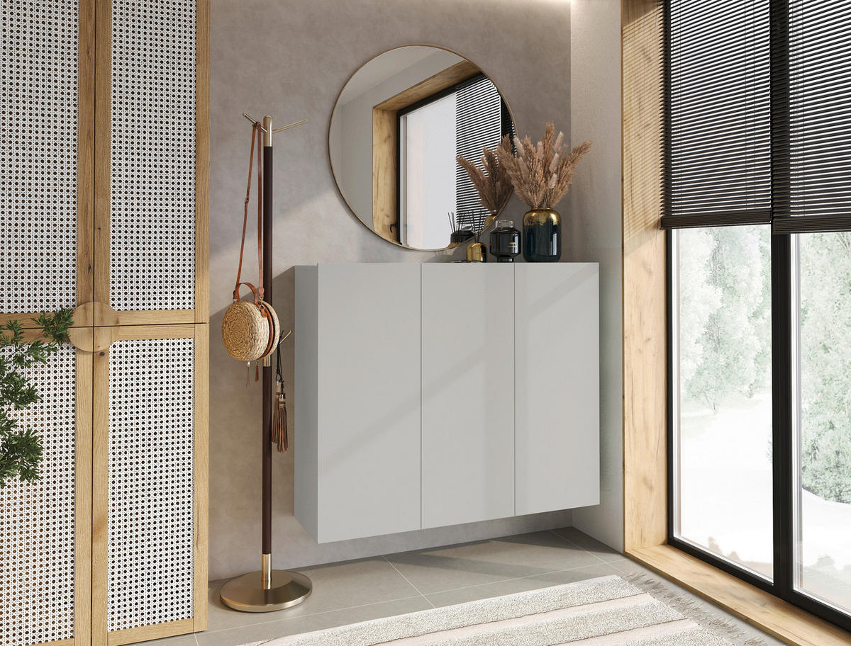 HÄNGESCHUHSCHRANK Kaschmir  - Kaschmir, Design, Holzwerkstoff (120/100/34cm) - Hom`in